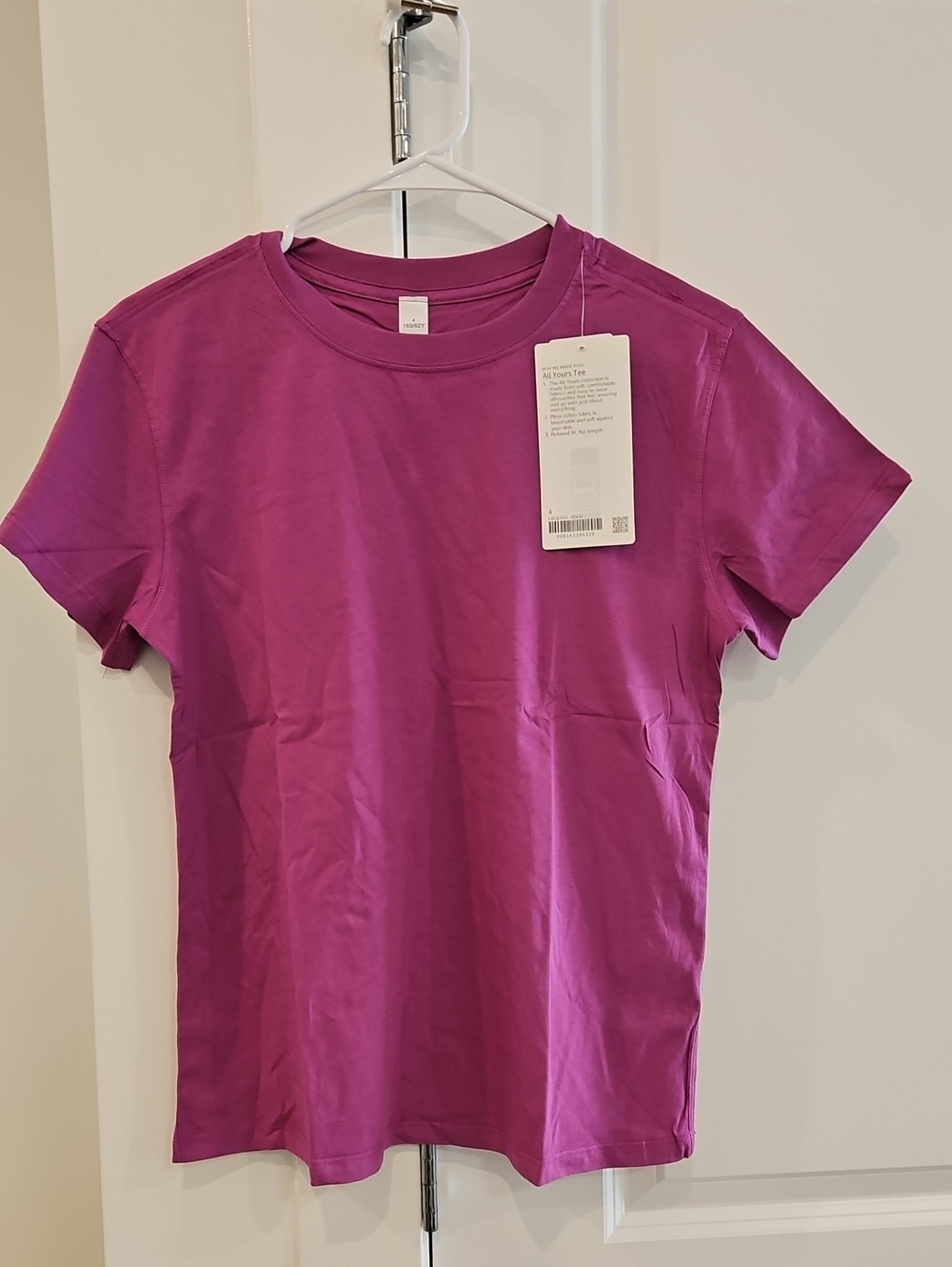 lululemon athletica Women's Crew Tee in Bright Magenta